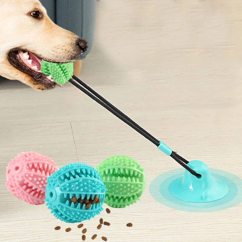 Interactive Suction Cup with Sound and Treat Dispensing