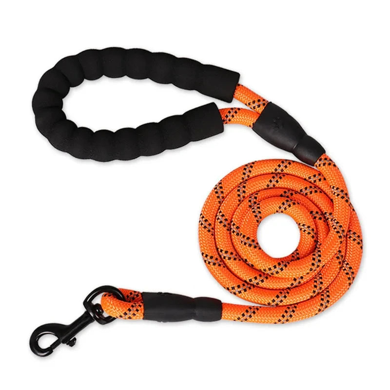 Dog Leash With Comfortable Padded Handle - Double Heavy Duty