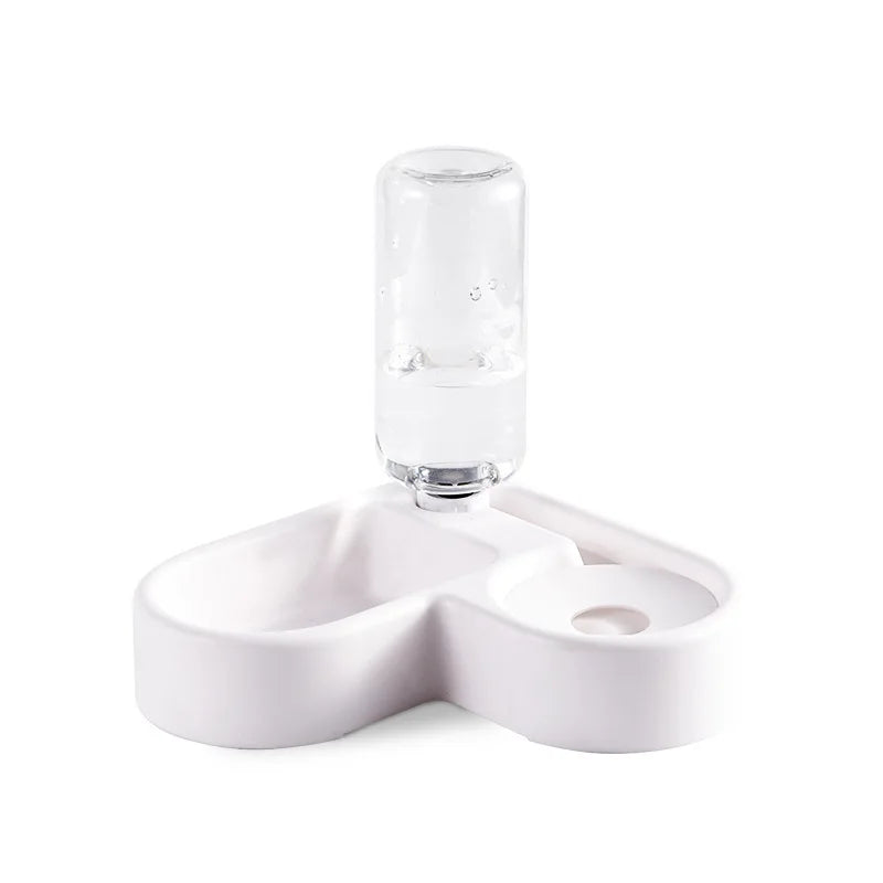 Dog and Cat Bowl Love Shaped