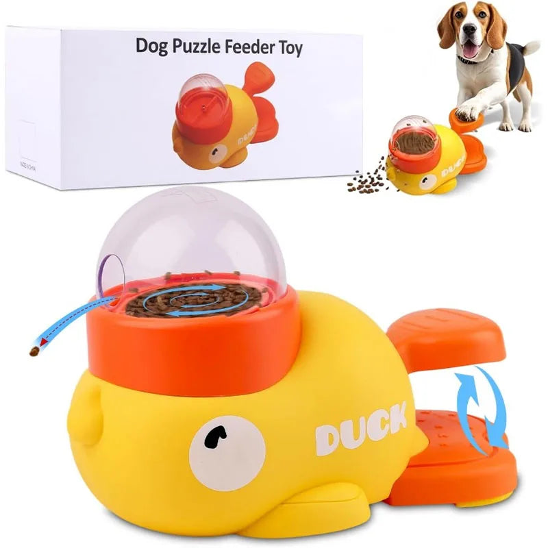 Treat Dispenser-Interactive Toy Anti Gulping Duck