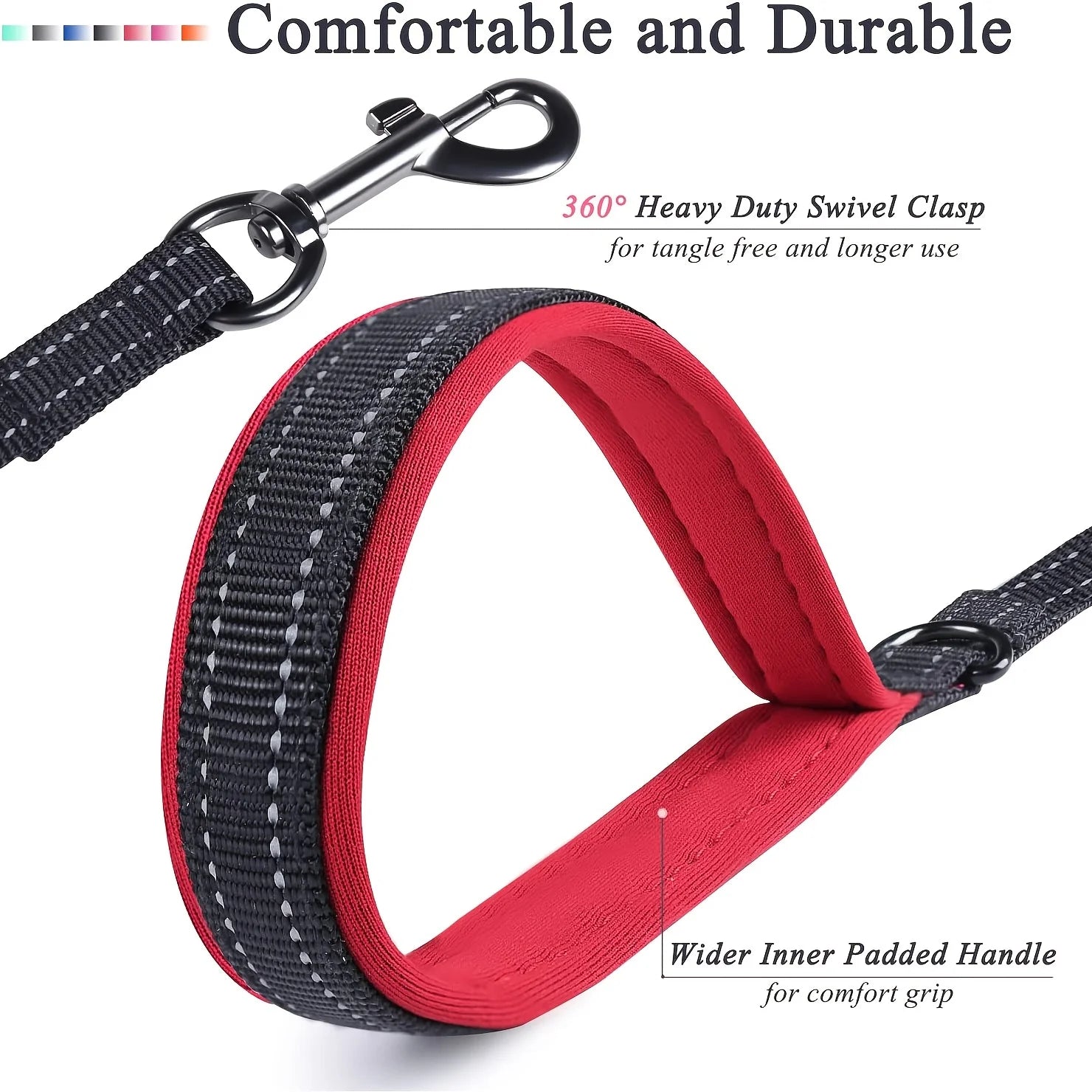 Dog Leash Heavy Duty Double Handle