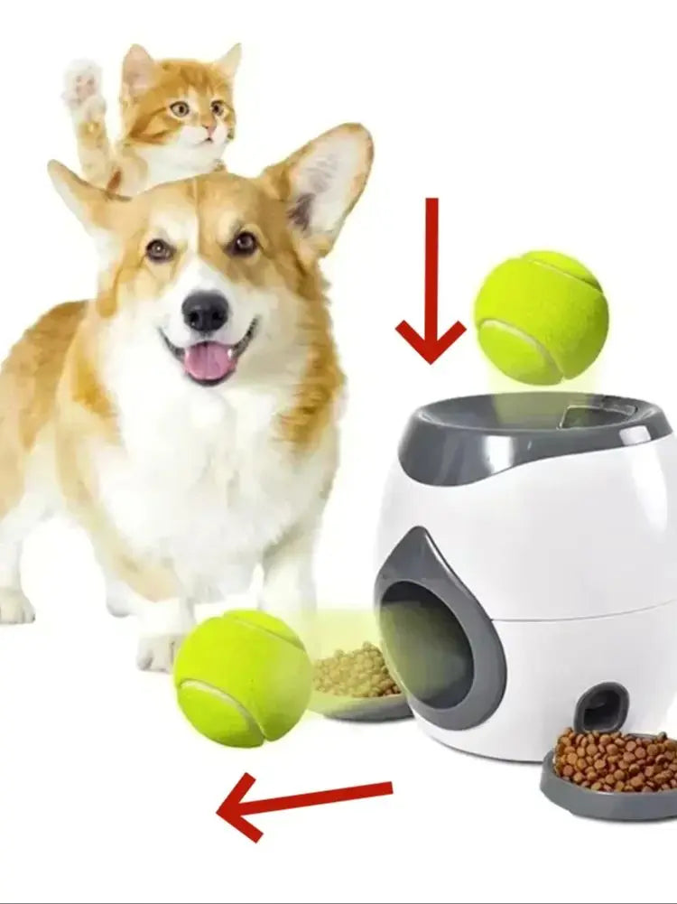 Interactive Dog Treat Dispenser Ball