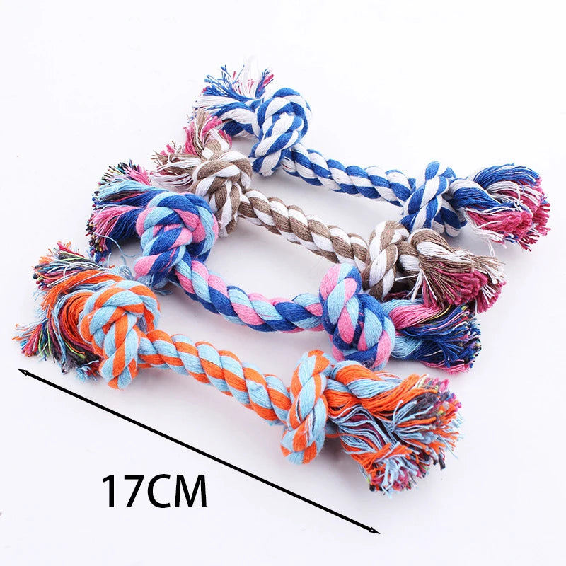 Cotton Ball Rope Mini Dog Toy