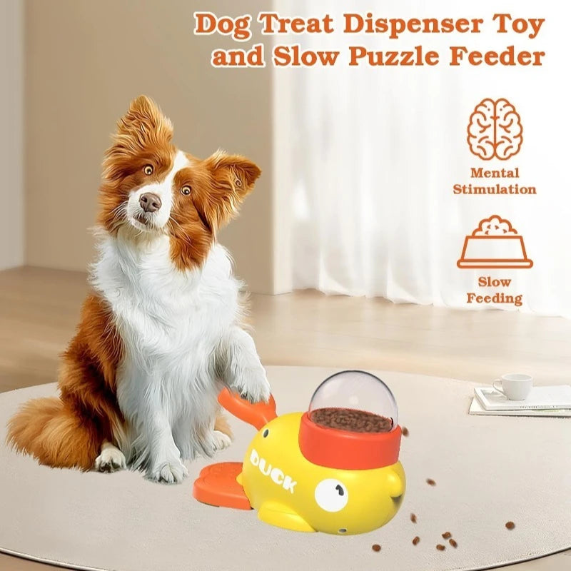 Treat Dispenser-Interactive Toy Anti Gulping Duck