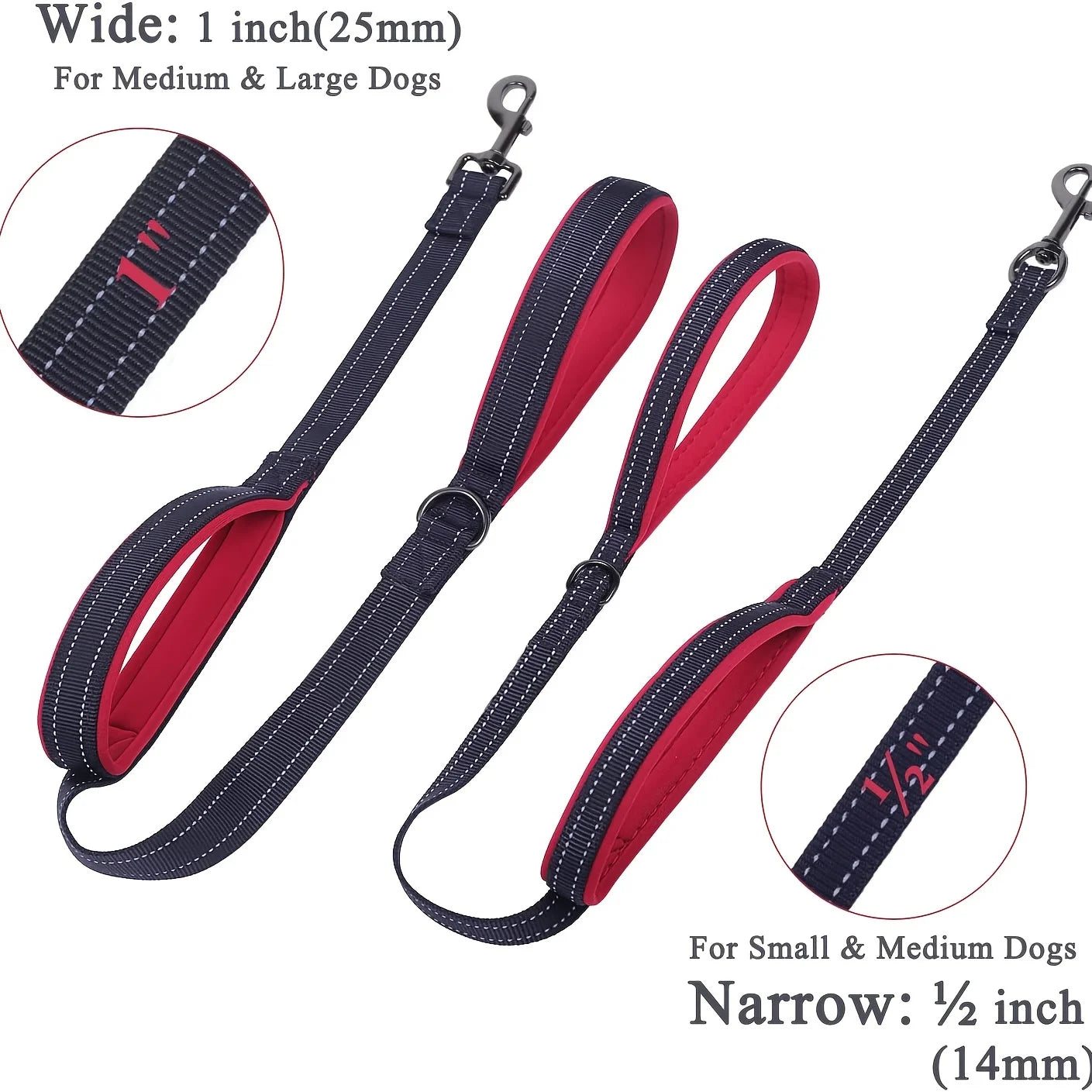 Dog Leash Heavy Duty Double Handle