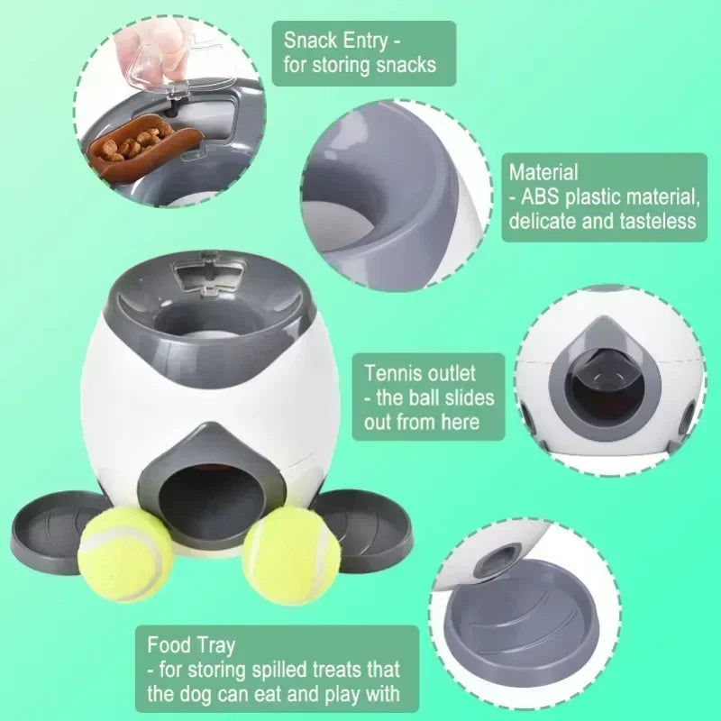 Interactive Dog Treat Dispenser Ball