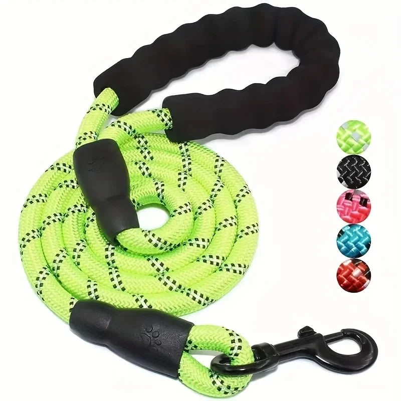 Dog Leash With Comfortable Padded Handle - Double Heavy Duty
