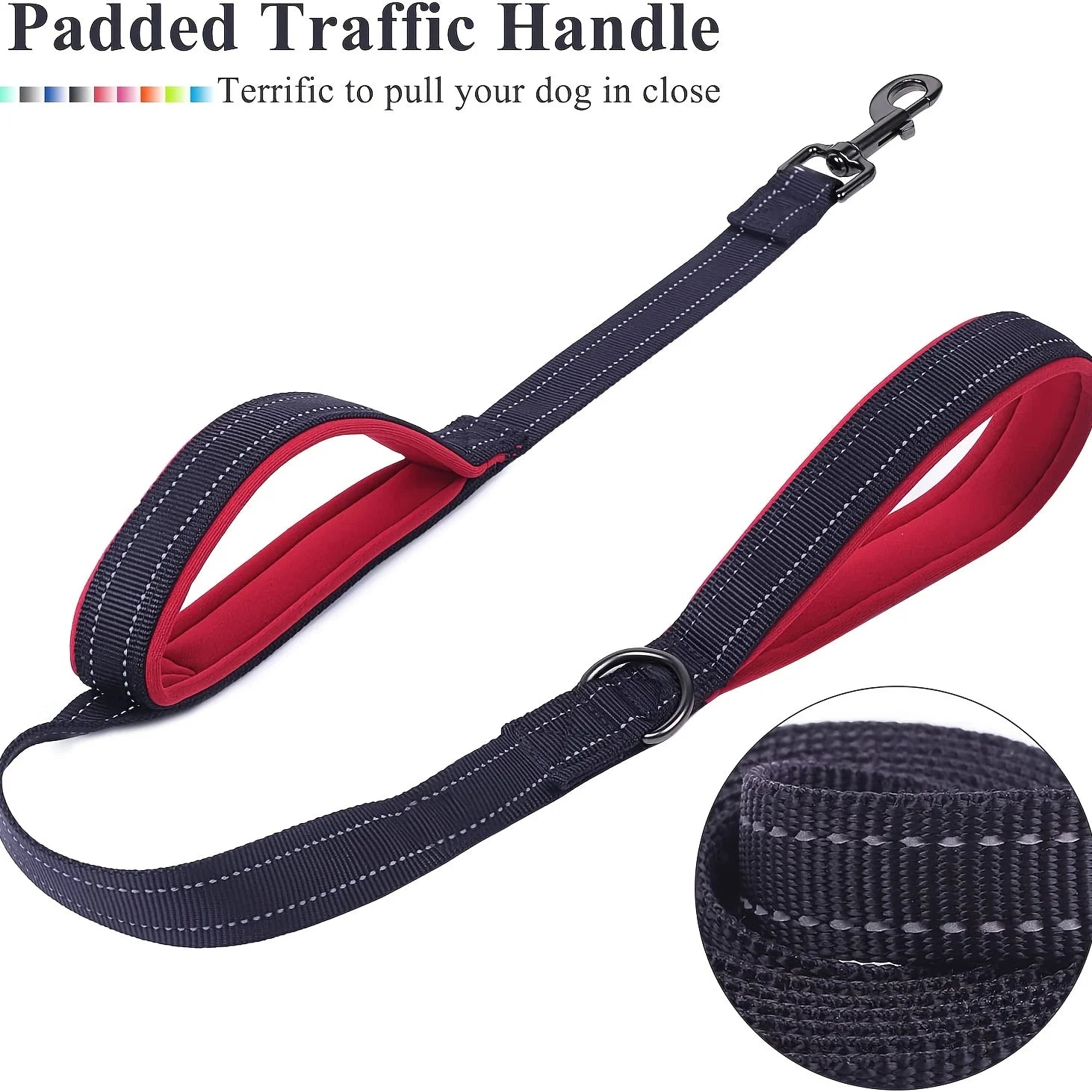 Dog Leash Heavy Duty Double Handle