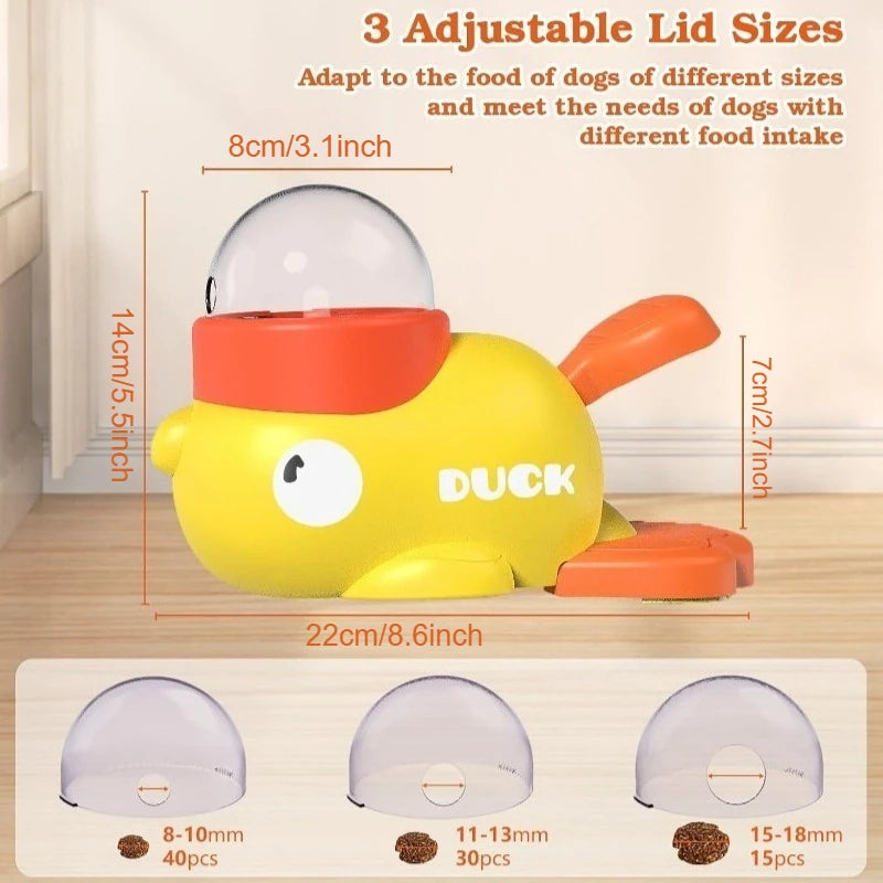 Treat Dispenser-Interactive Toy Anti Gulping Duck