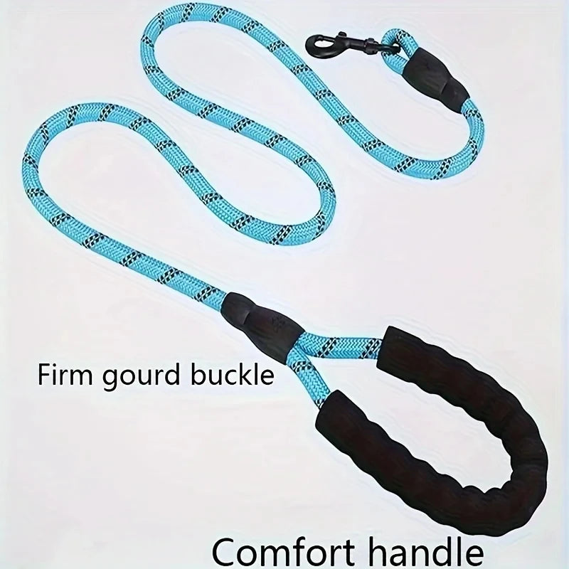 Dog Leash With Comfortable Padded Handle - Double Heavy Duty