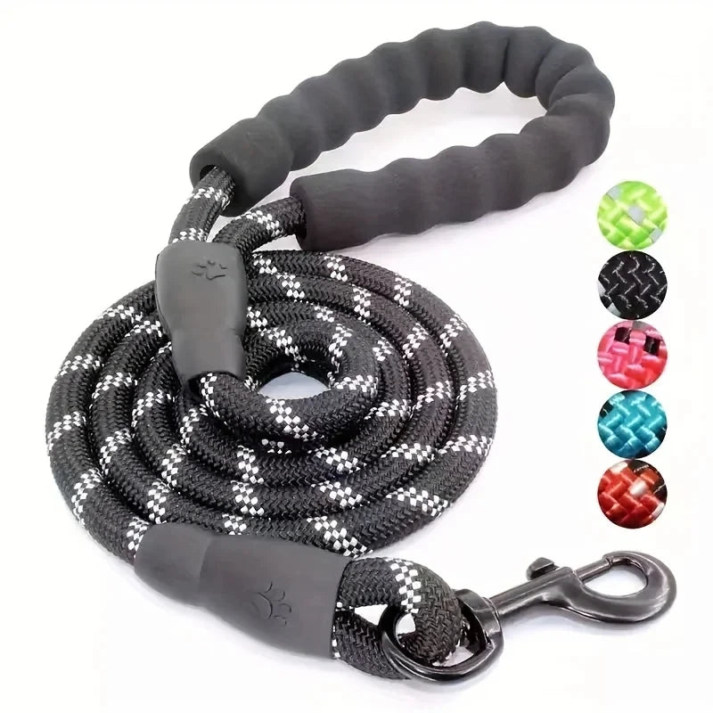 Dog Leash With Comfortable Padded Handle - Double Heavy Duty